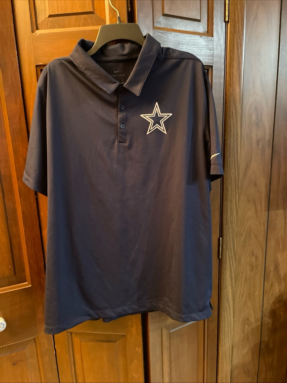 Nike Dallas Cowboys Polo Shirt Mens 2XLBlue  Dri-Fit NFL Football Team